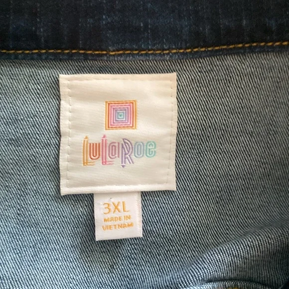 LuLaRoe NWT Kenny jean jacket 3XL - Picture 11 of 16